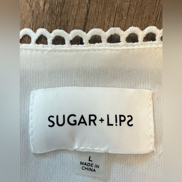 Sugar Lips Stop And Stare Floral Print Ruffled Mini Dress SZ L - Picture 15 of 16